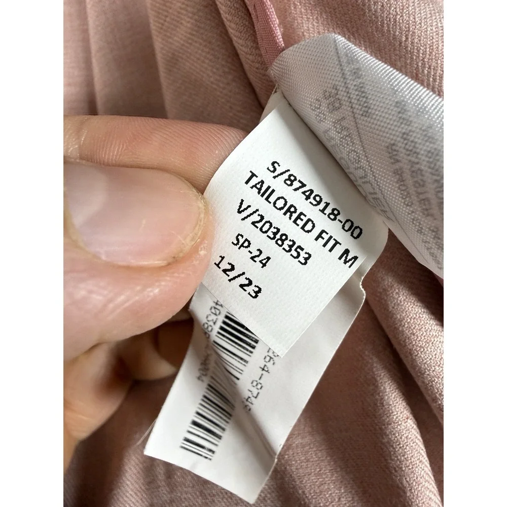 Banana Republic Suit Sport Blazer 38R Pink Rayon Unlined Tailored Pants 32x30